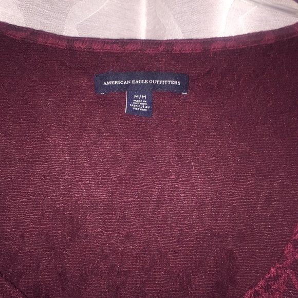 Lace maroon top - Picture 3 of 3